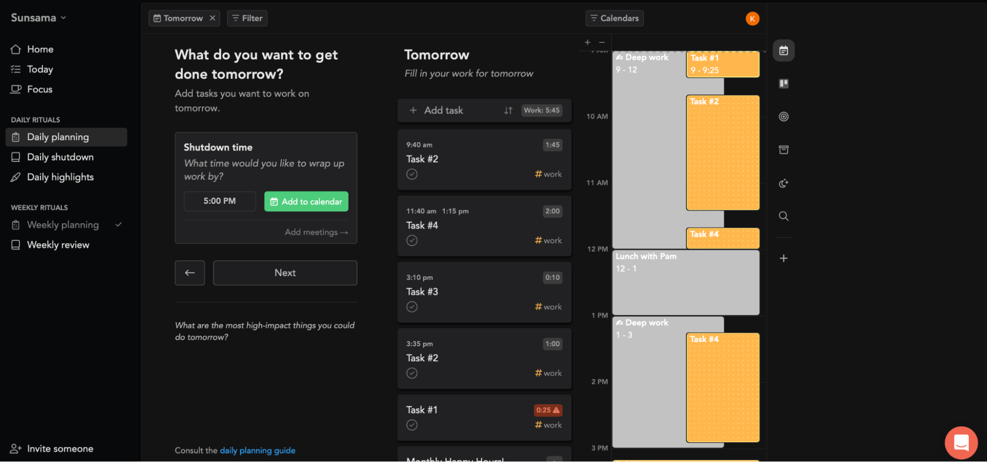 Time Blocking With a Remote or Distributed Team - visual representation