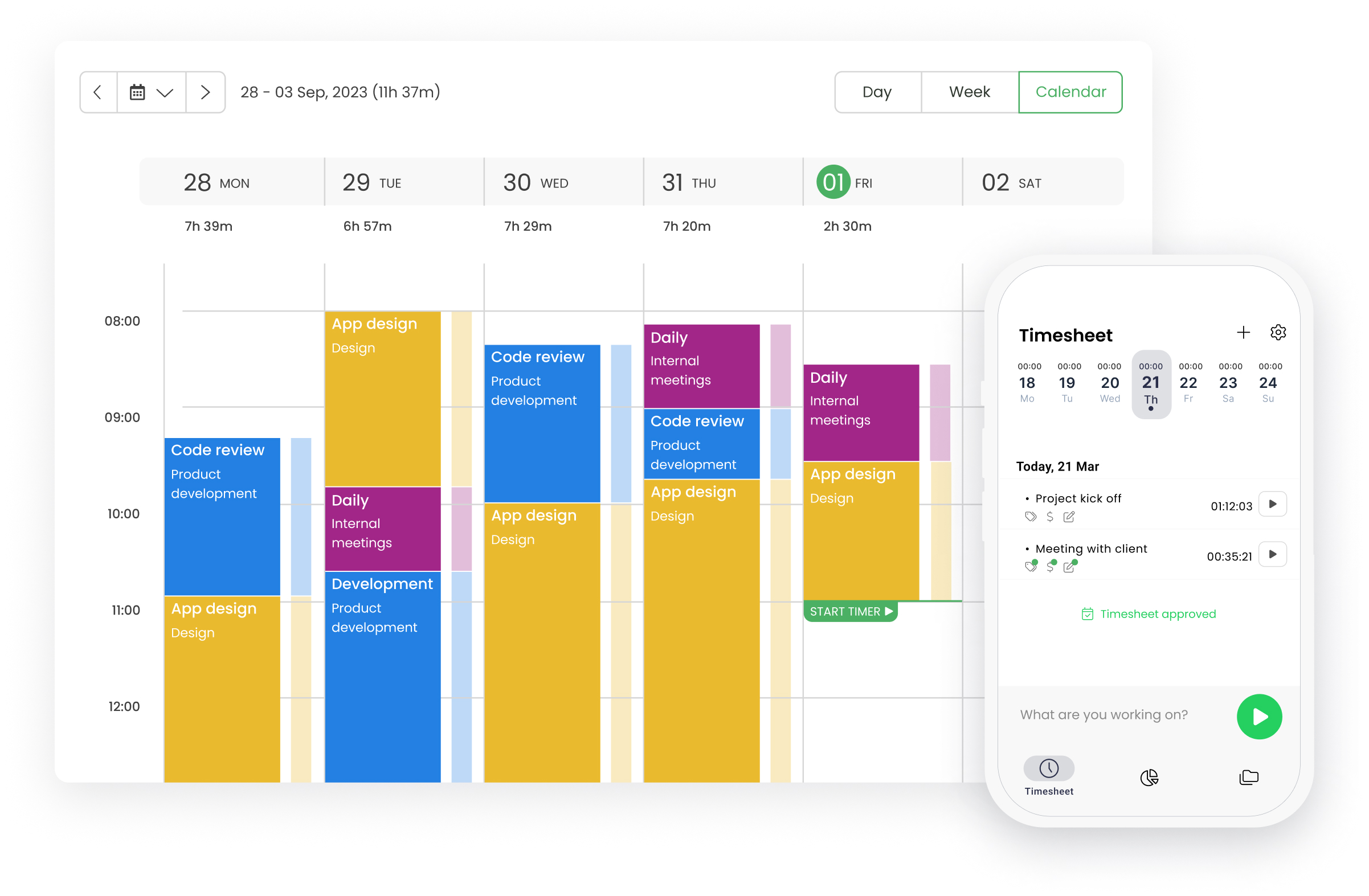 Structured Time Blocking Frameworks That Work With Any Calendar App - visual representation