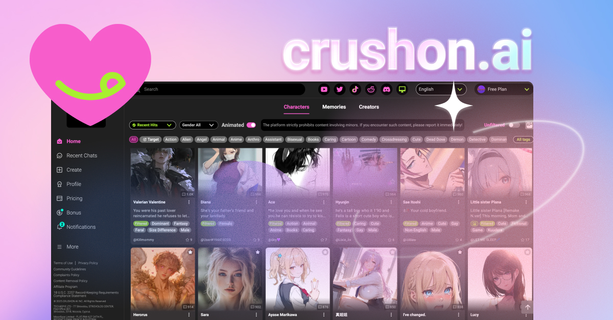 What is Crush On. AI? - visual representation